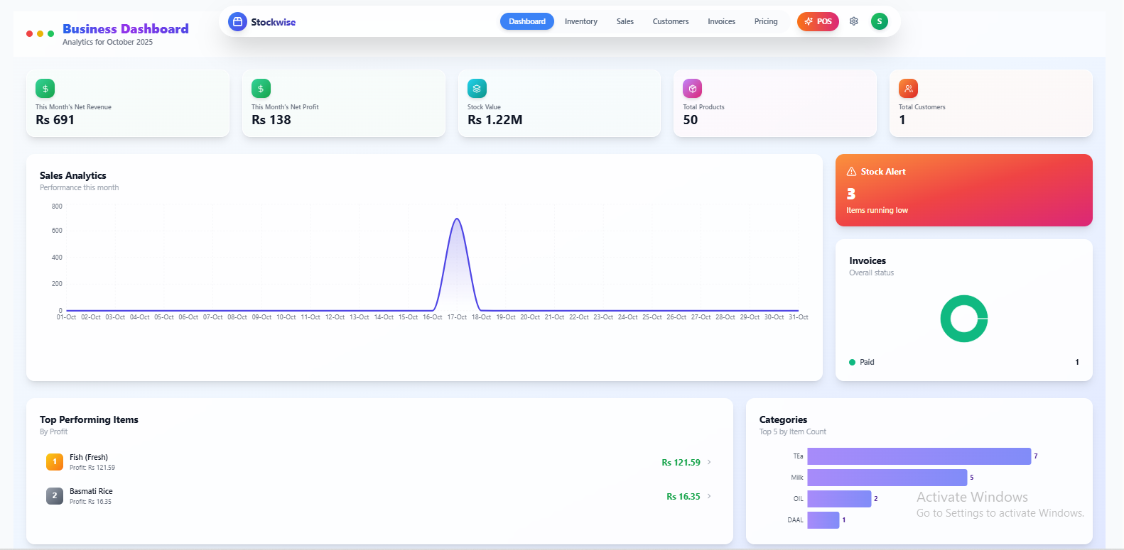 Xamio Dashboard Preview